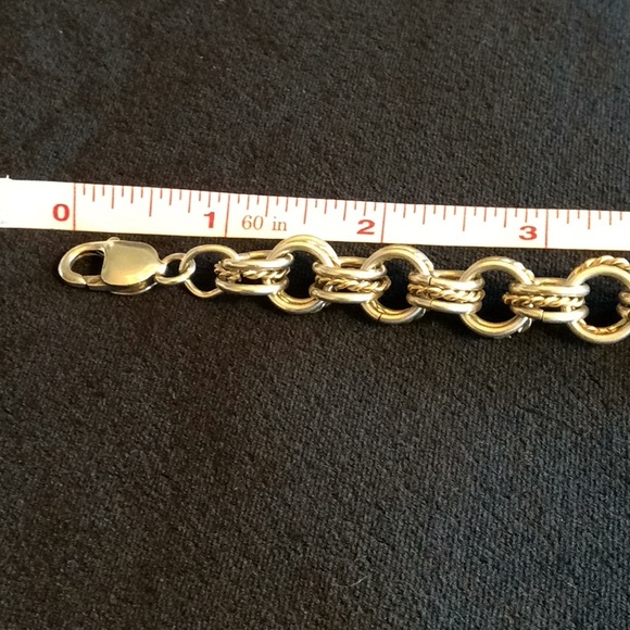 Marked 925 Pink Whale Tail Triple Link Bracelet - Picture 5 of 7